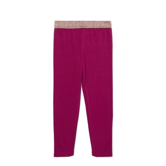 Girls Leggings, 2-Pack Pink and Rose Gold Leggings Size 6 - Picture 3 of 6